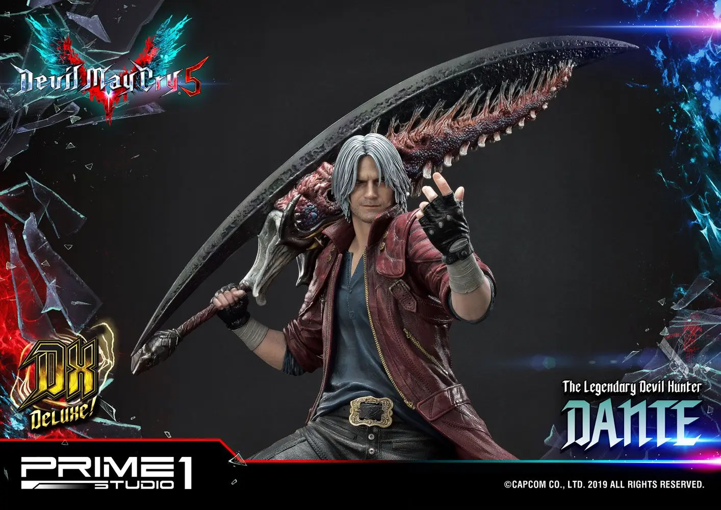 Devil May Cry 5 1/4 Dante Deluxe Ver. szobor figura 74 cm termékfotó
