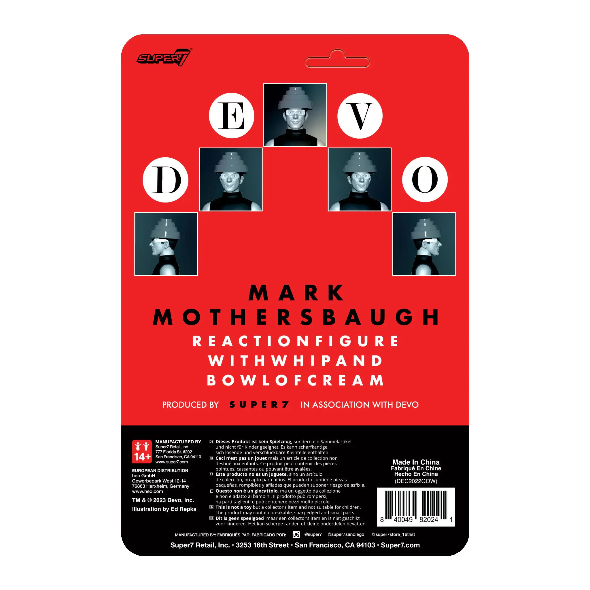 Devo ReAction Mark Mothersbaugh akciófigura 10 cm termékfotó