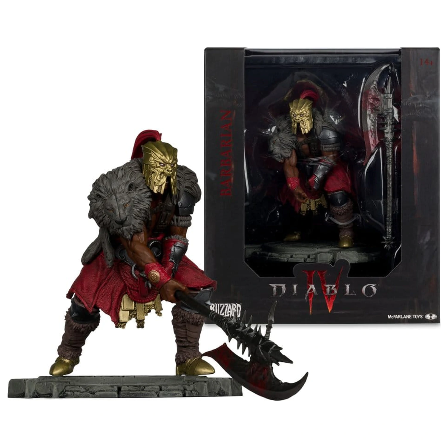 Diablo IV 1/12 Scale Limitált kiadás Posed figura Barbarian 12 cm termékfotó