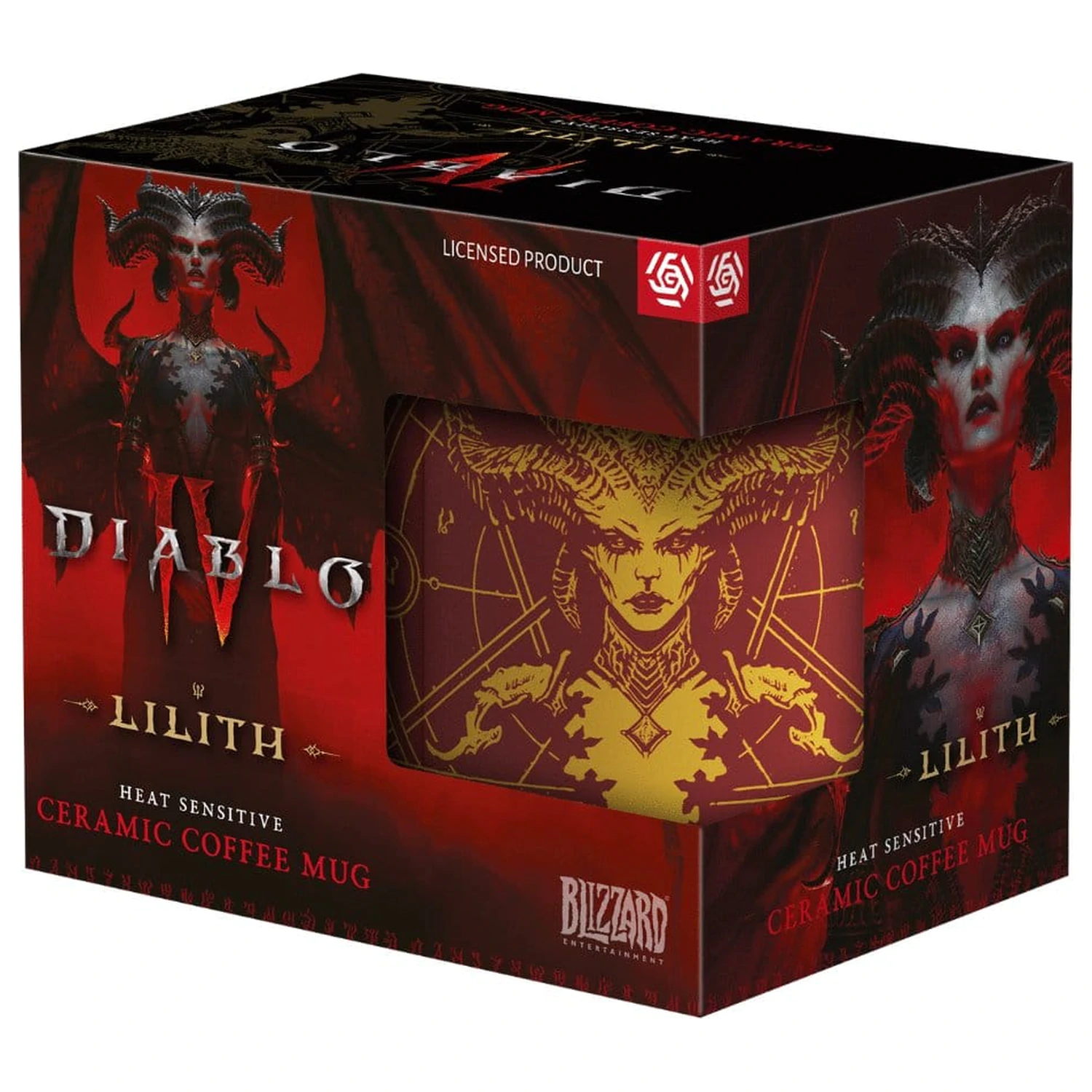 Diablo IV hőre változó bögre Lilith's Blood termékfotó