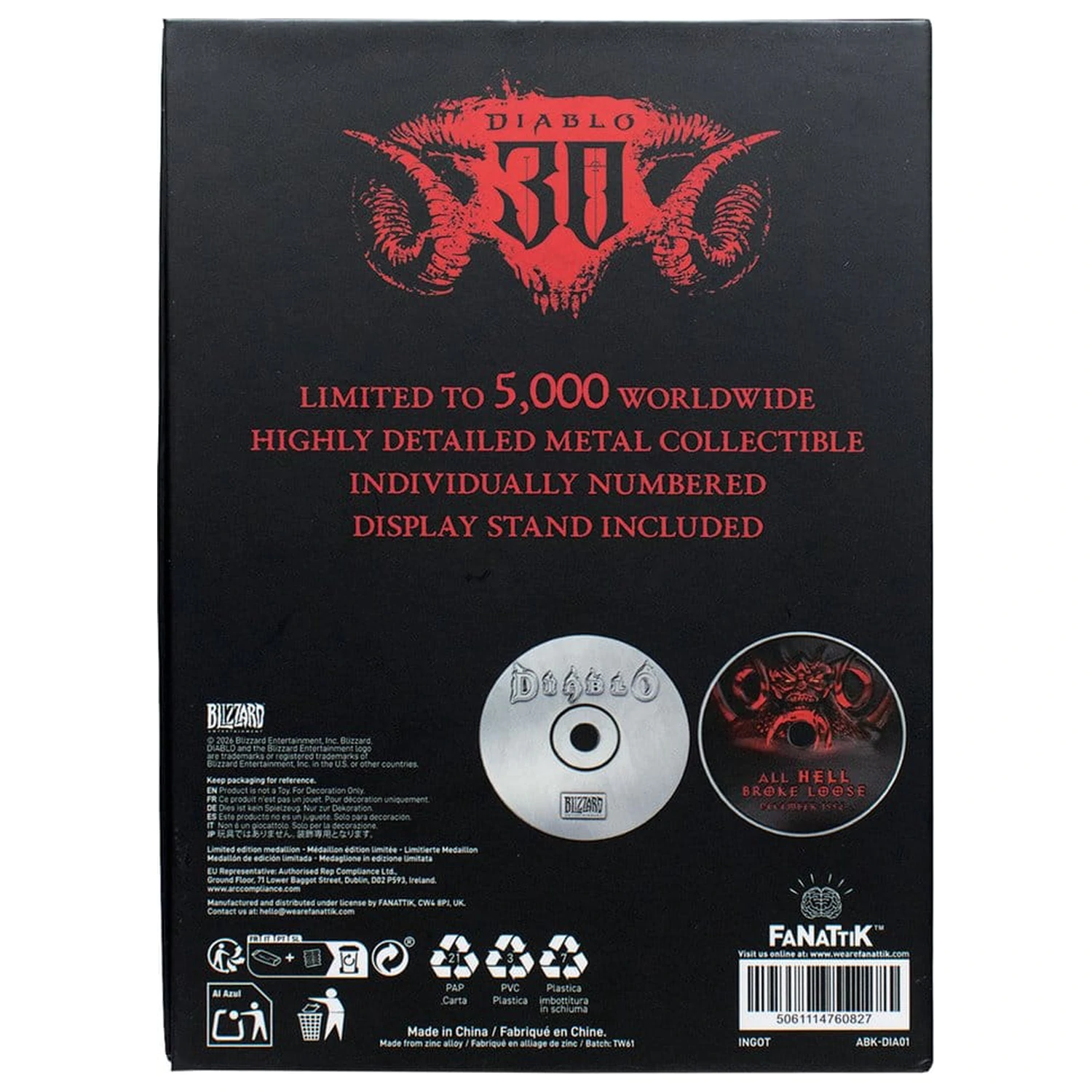 Diablo replika 30th Anniversary CD-ROM Limitált kiadás 11 cm termékfotó