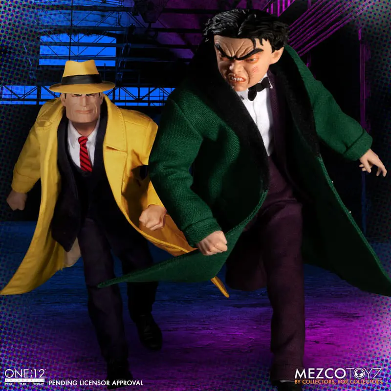 Dick Tracy 1/12 Dick Tracy vs Flattop Box akciófigura csomag 17 cm termékfotó