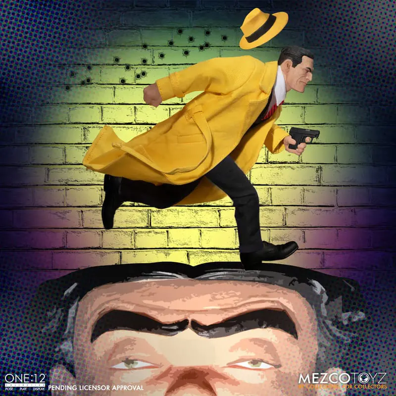 Dick Tracy 1/12 Dick Tracy vs Flattop Box akciófigura csomag 17 cm termékfotó