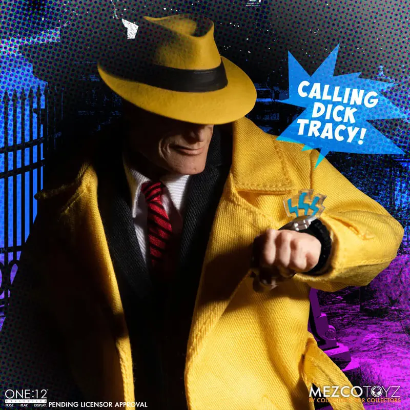 Dick Tracy 1/12 Dick Tracy vs Flattop Box akciófigura csomag 17 cm termékfotó