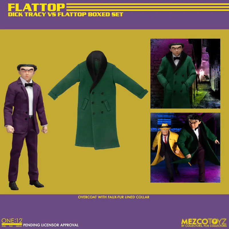 Dick Tracy 1/12 Dick Tracy vs Flattop Box akciófigura csomag 17 cm termékfotó