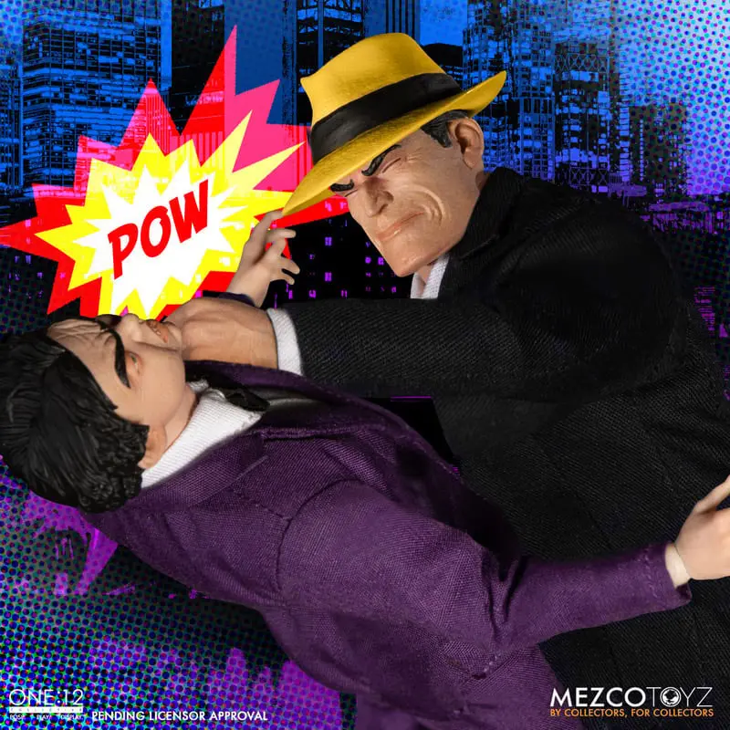 Dick Tracy 1/12 Dick Tracy vs Flattop Box akciófigura csomag 17 cm termékfotó