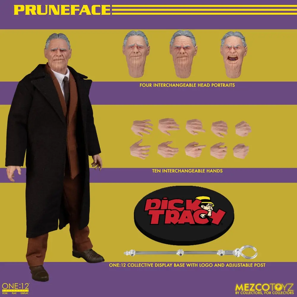 Dick Tracy Action Figure 1/12 Pruneface 17 cm termékfotó