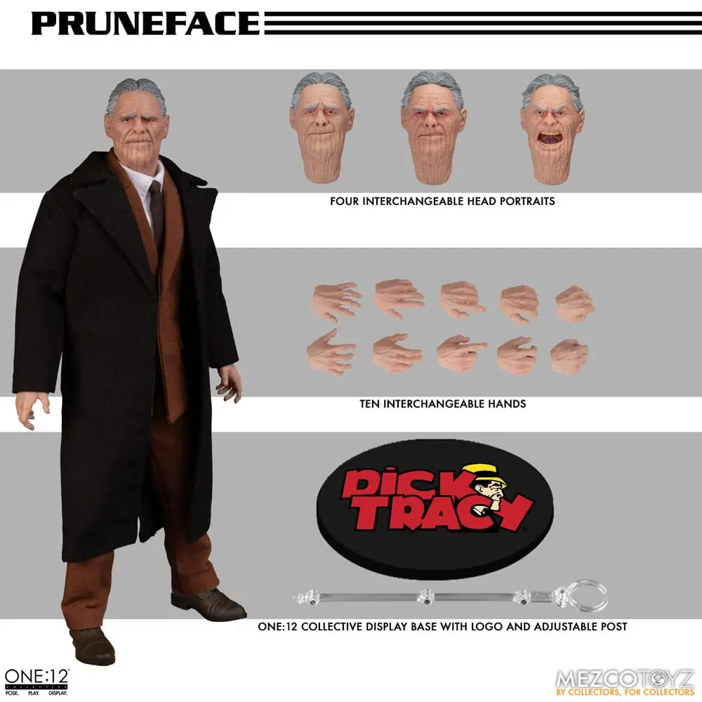 Dick Tracy Action Figure 1/12 Pruneface 17 cm termékfotó