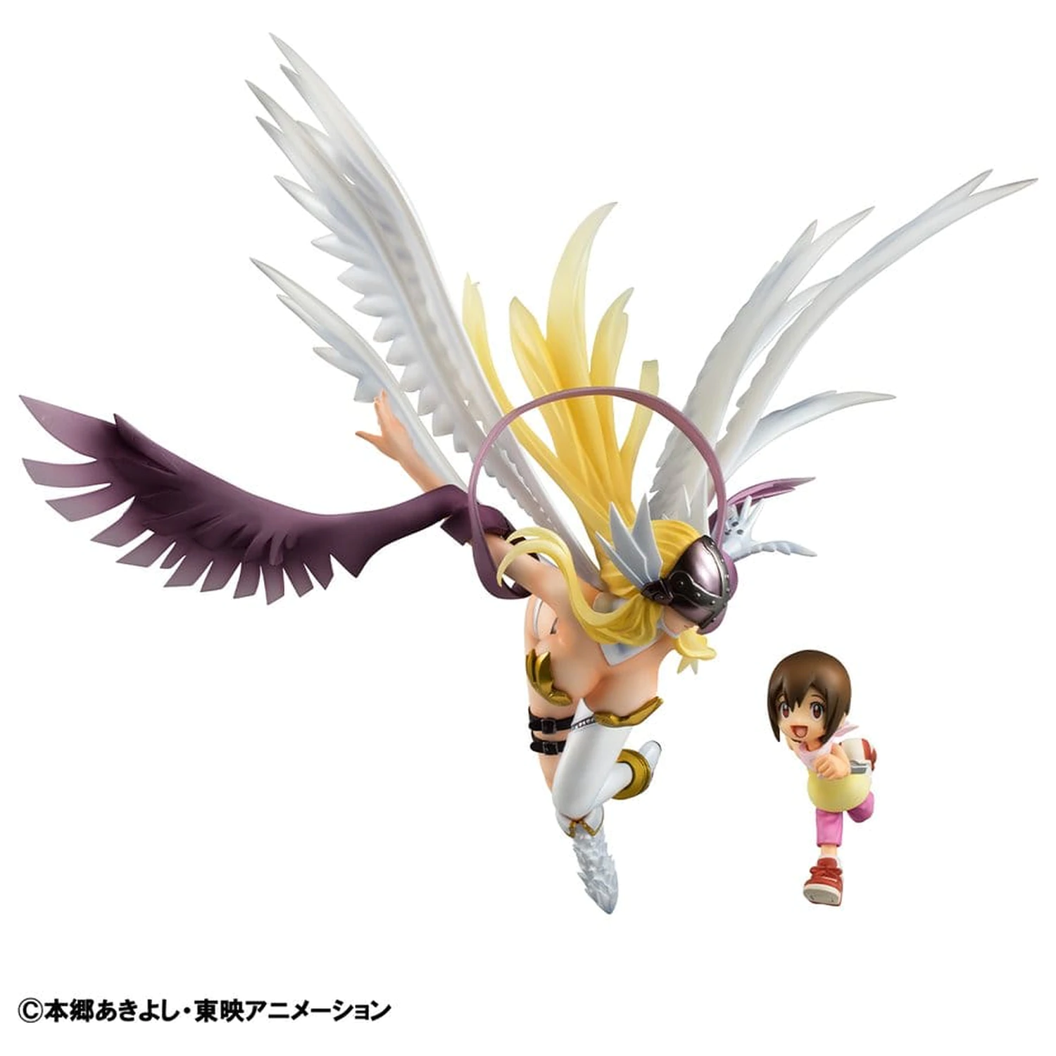 Digimon Adventure értékes G.E.M. Series Angewomon & Hikari Yagami PVC szobor figura 22 cm  termékfotó