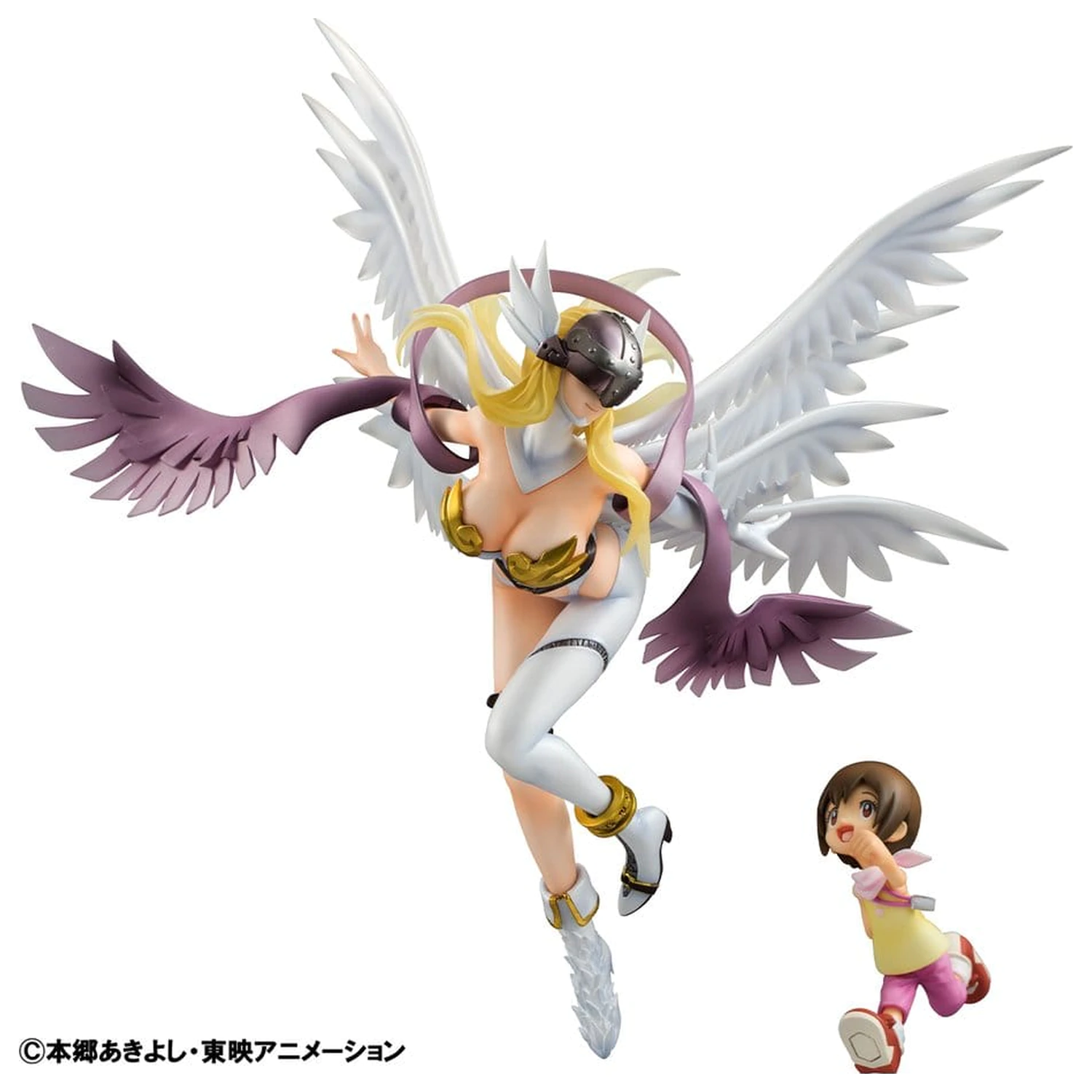 Digimon Adventure értékes G.E.M. Series Angewomon & Hikari Yagami PVC szobor figura 22 cm  termékfotó