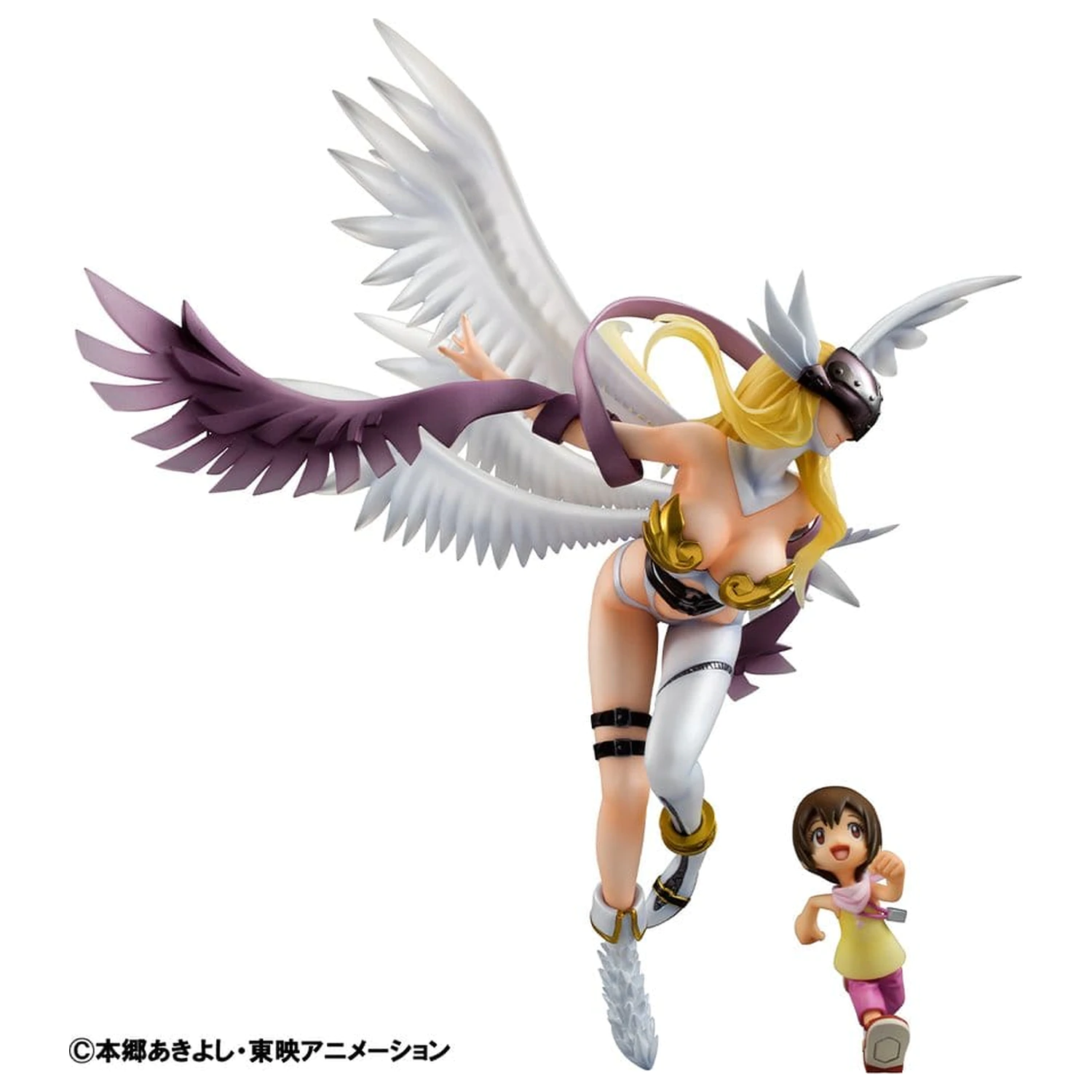 Digimon Adventure értékes G.E.M. Series Angewomon & Hikari Yagami PVC szobor figura 22 cm  termékfotó