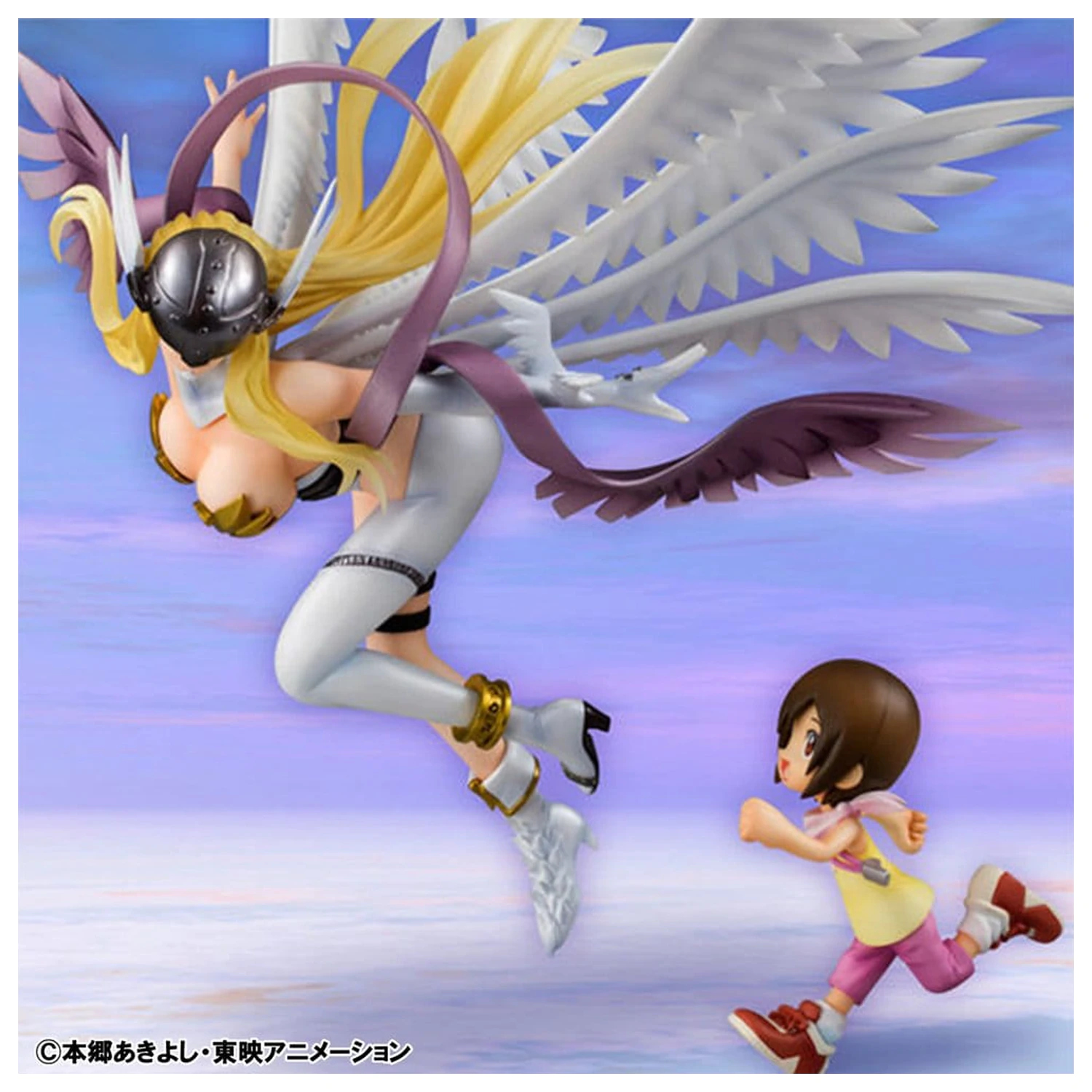 Digimon Adventure értékes G.E.M. Series Angewomon & Hikari Yagami PVC szobor figura 22 cm  termékfotó