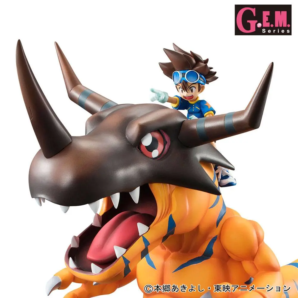 Digimon Adventure G.E.M. Series Greymon &amp; Taichi PVC szobor figura 25 cm termékfotó