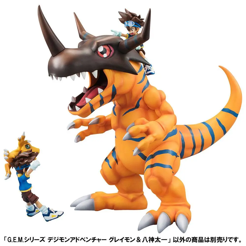 Digimon Adventure G.E.M. Series Greymon &amp; Taichi PVC szobor figura 25 cm termékfotó