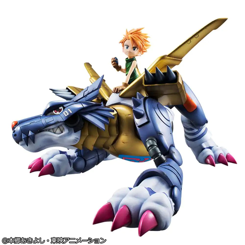 Digimon Adventure Precious G.E.M. Series Metal Garurumon & Ishida Yamato PVC szobor figura 30 cm termékfotó