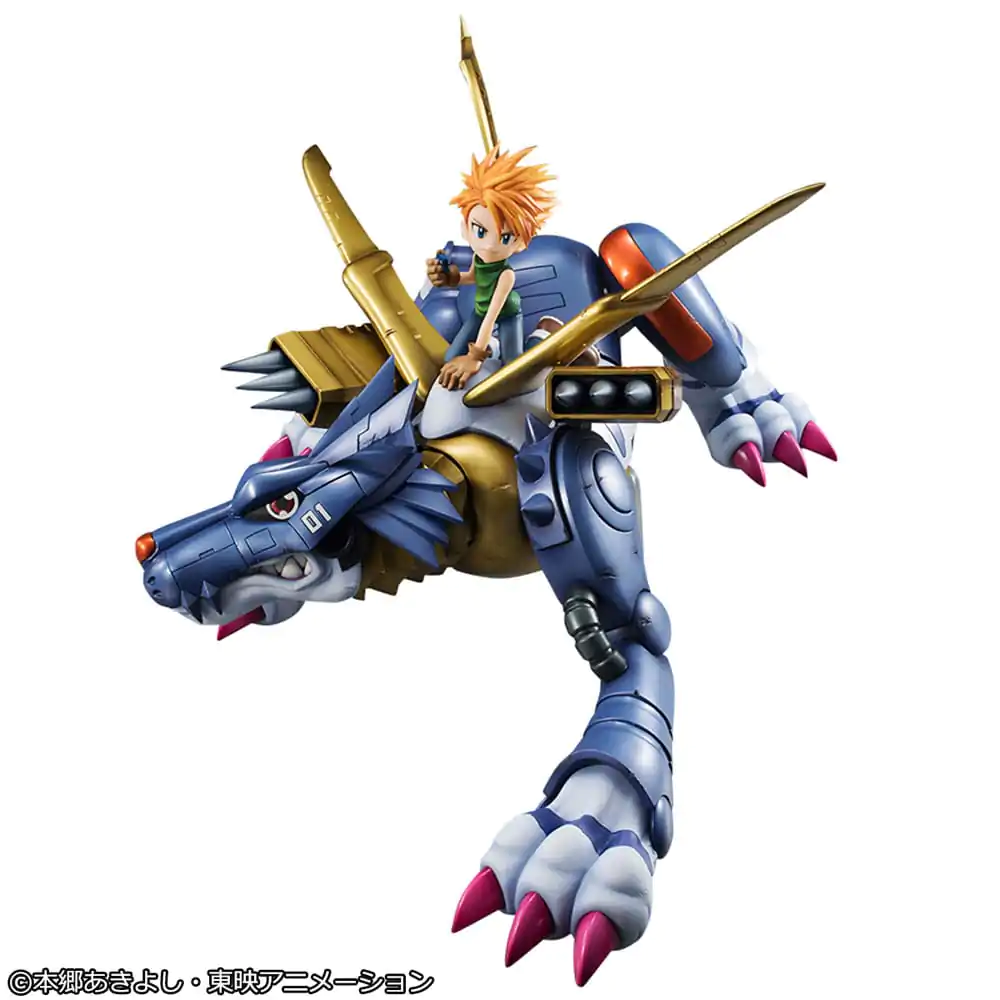Digimon Adventure Precious G.E.M. Series Metal Garurumon & Ishida Yamato PVC szobor figura 30 cm termékfotó