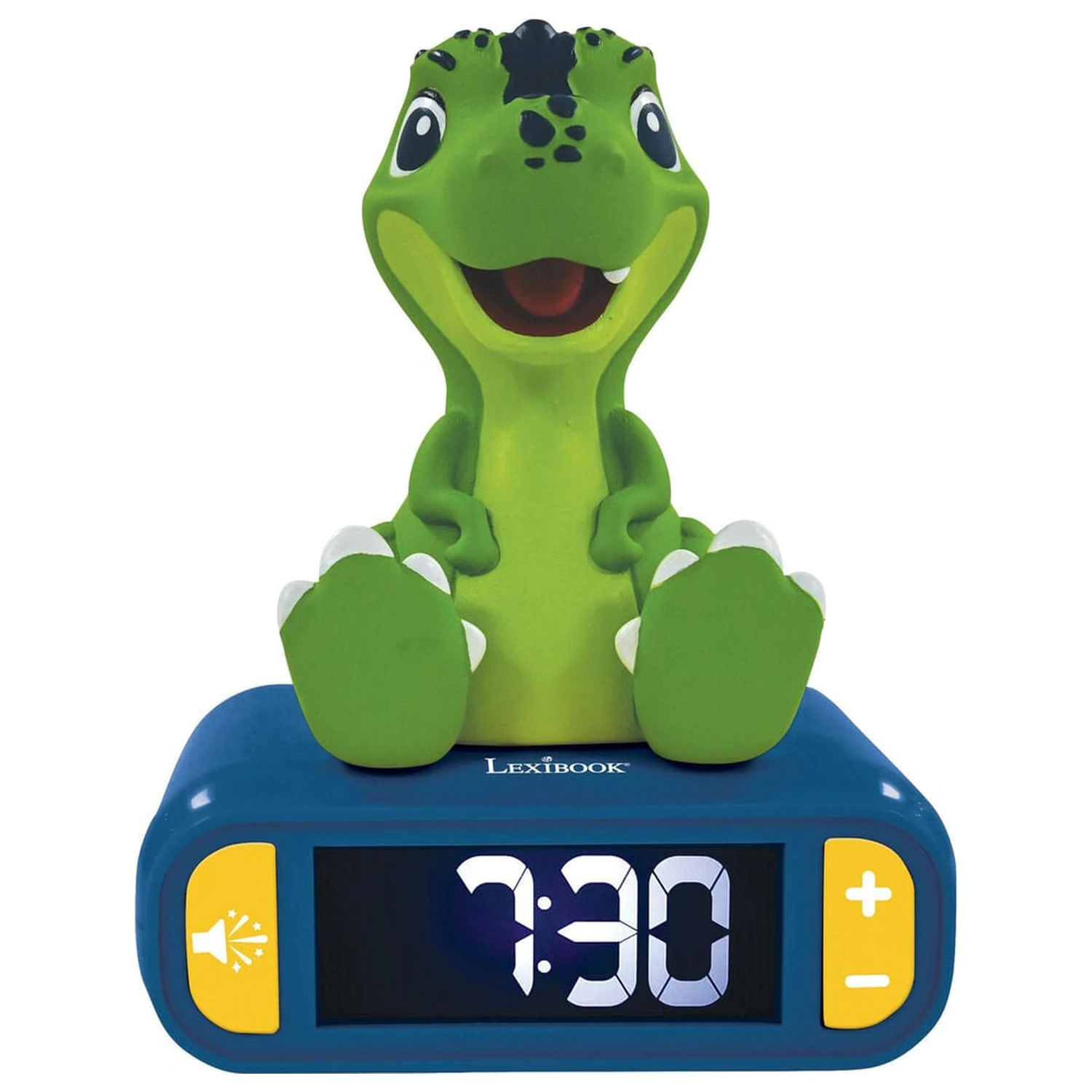 Dinosaur 3D éjszakai lámpa és digitális ébresztőóra termékfotó