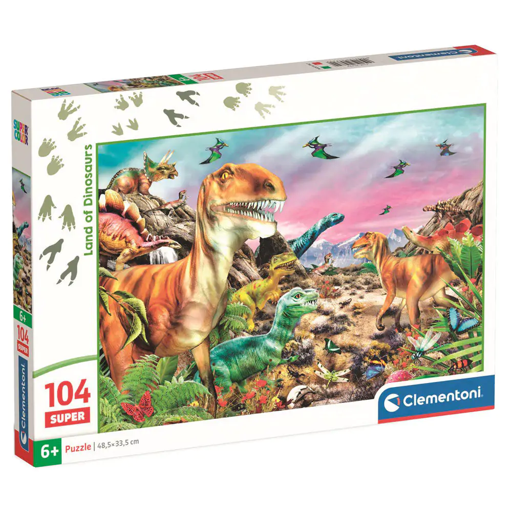 Dinosaur Land super puzzle 104db-os termékfotó