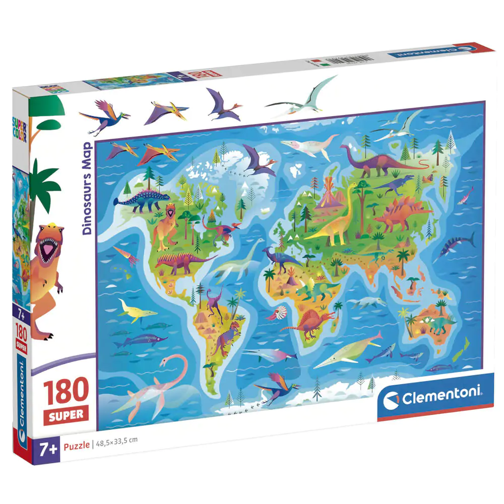 Dinosaurs Map super puzzle 180db-os termékfotó