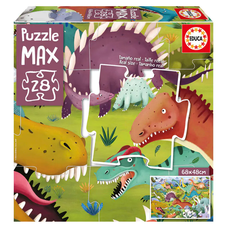 Dinosaurs Max puzzle 28db-os termékfotó