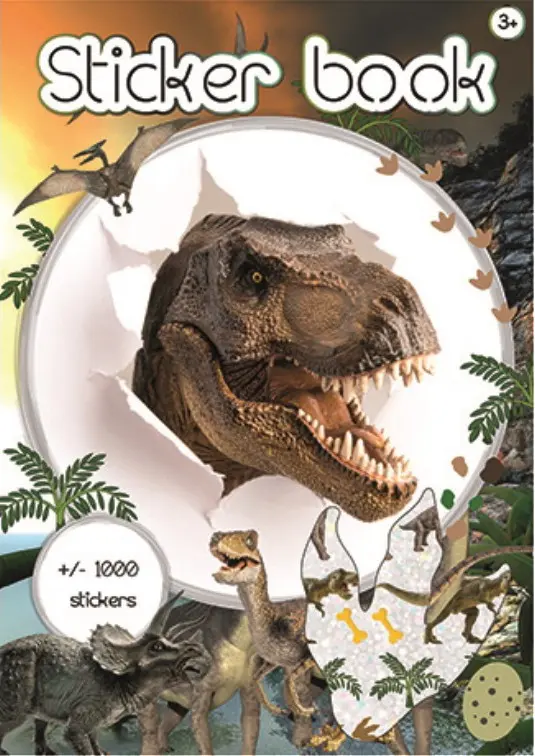 Dinoszaurusz A4 matricás album 1000 db-os termékfotó