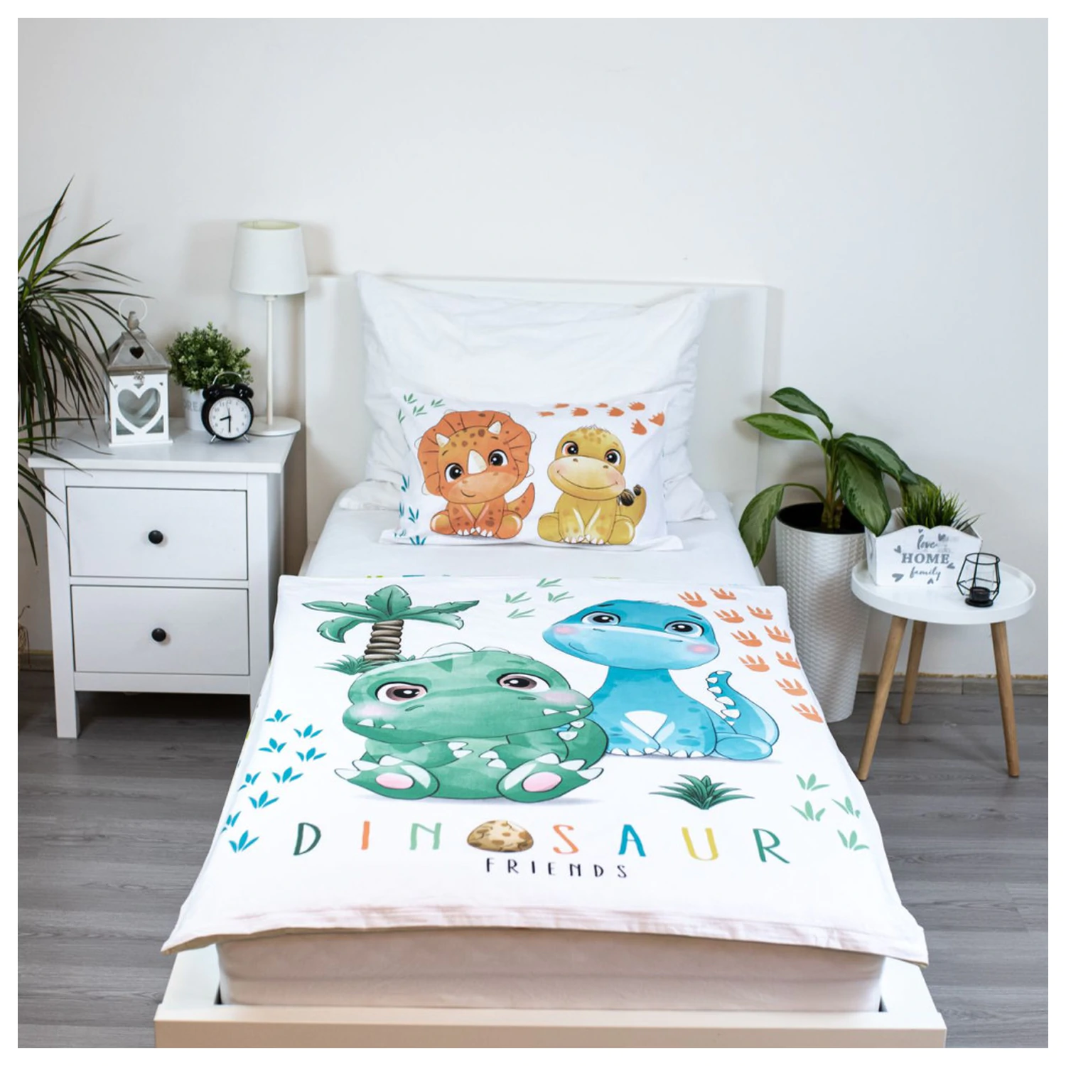 Dinoszaurusz Friends gyerek, ovis ágyneműhuzat  termékfotó