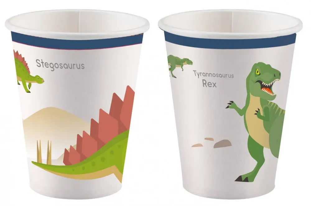 Dinoszaurusz papír pohár 8 db-os 250 ml termékfotó