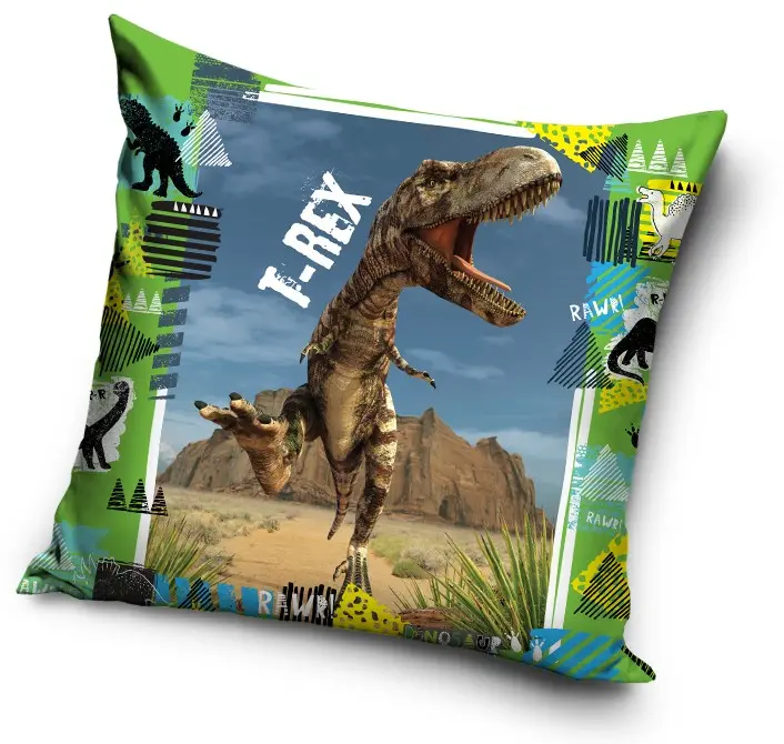 Dinoszaurusz párna, díszpárna 40*40 cm termékfotó