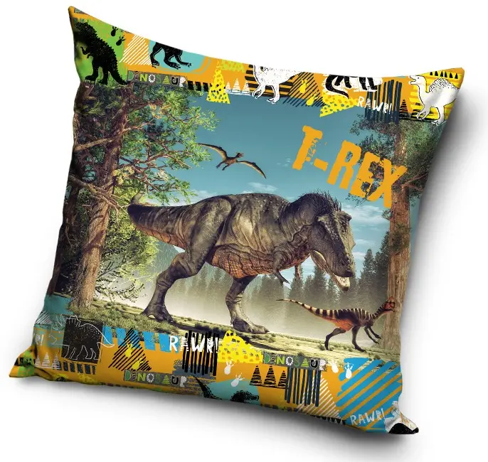 Dinoszaurusz párna, díszpárna 40*40 cm termékfotó