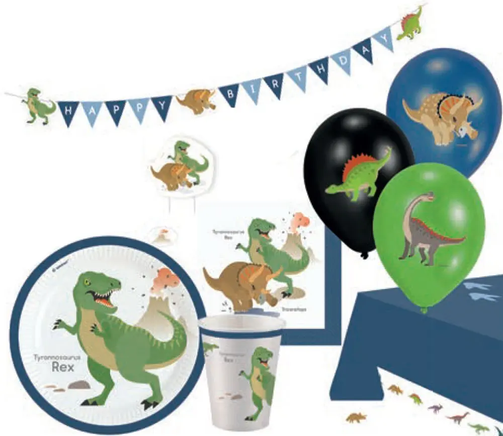 Dinoszaurusz party szett 45 db-os termékfotó