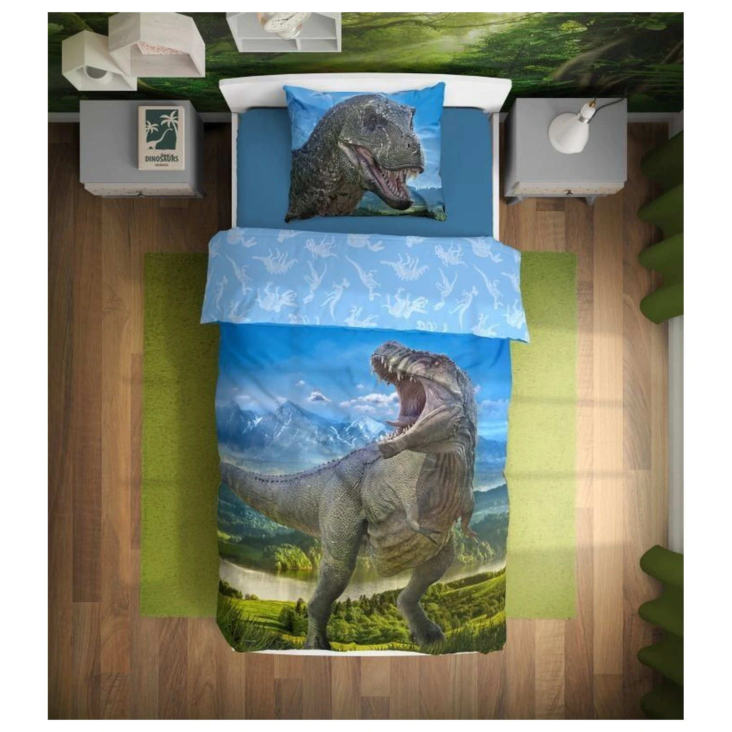 Dinoszaurusz T-Rex ágyneműhuzat  termékfotó