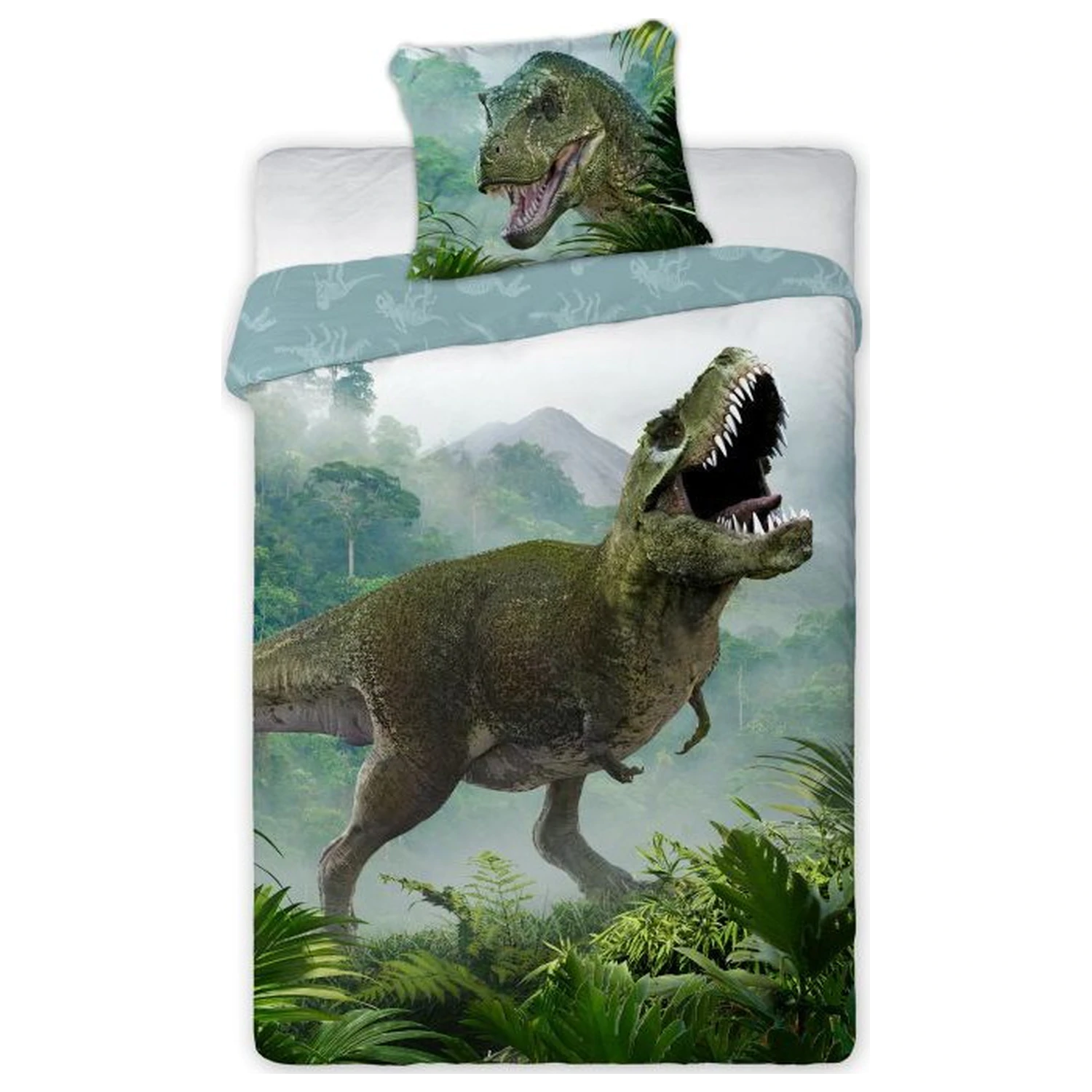 Dinoszaurusz T-Rex Forest ágyneműhuzat termékfotó