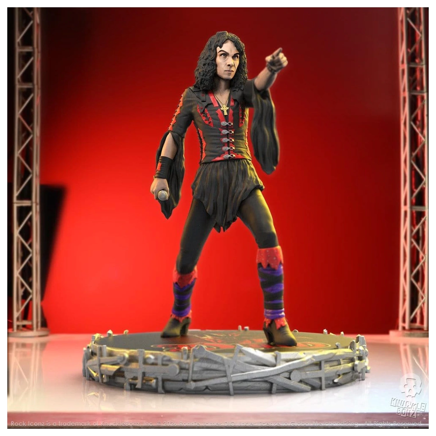 Dio Rock Iconz Ronnie James Dio III szobor figura 18 cm termékfotó