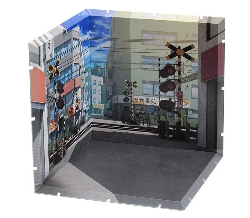 Dioramansion 150 Decorative Parts for Nendoroid and Figma Figures Railway Crossing termékfotó