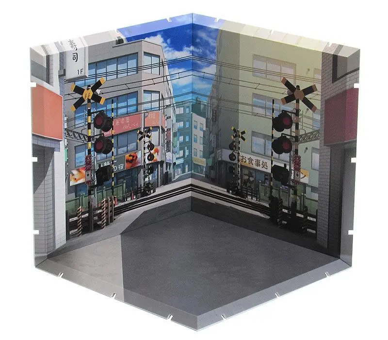 Dioramansion 150 Decorative Parts for Nendoroid and Figma Figures Railway Crossing termékfotó
