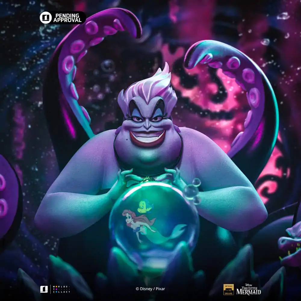 Disney's Villains Deluxe Art Scale 1/10 Ursula szobor figura 23 cm termékfotó