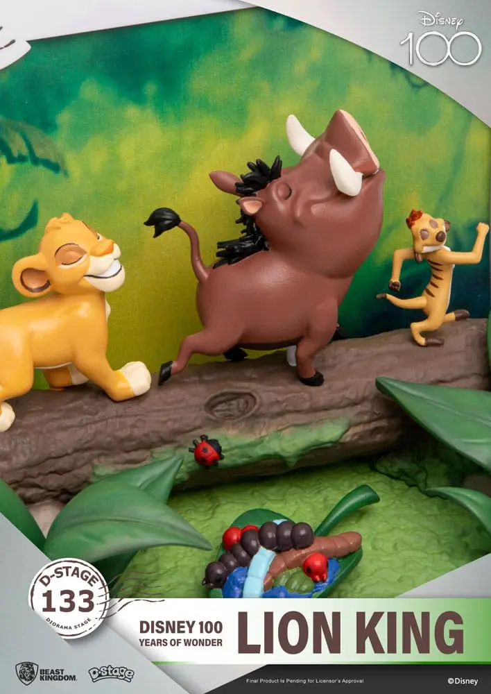 Disney 100 Years of Wonder D-Stage Lion King PVC Diorama szobor figura 10 cm termékfotó