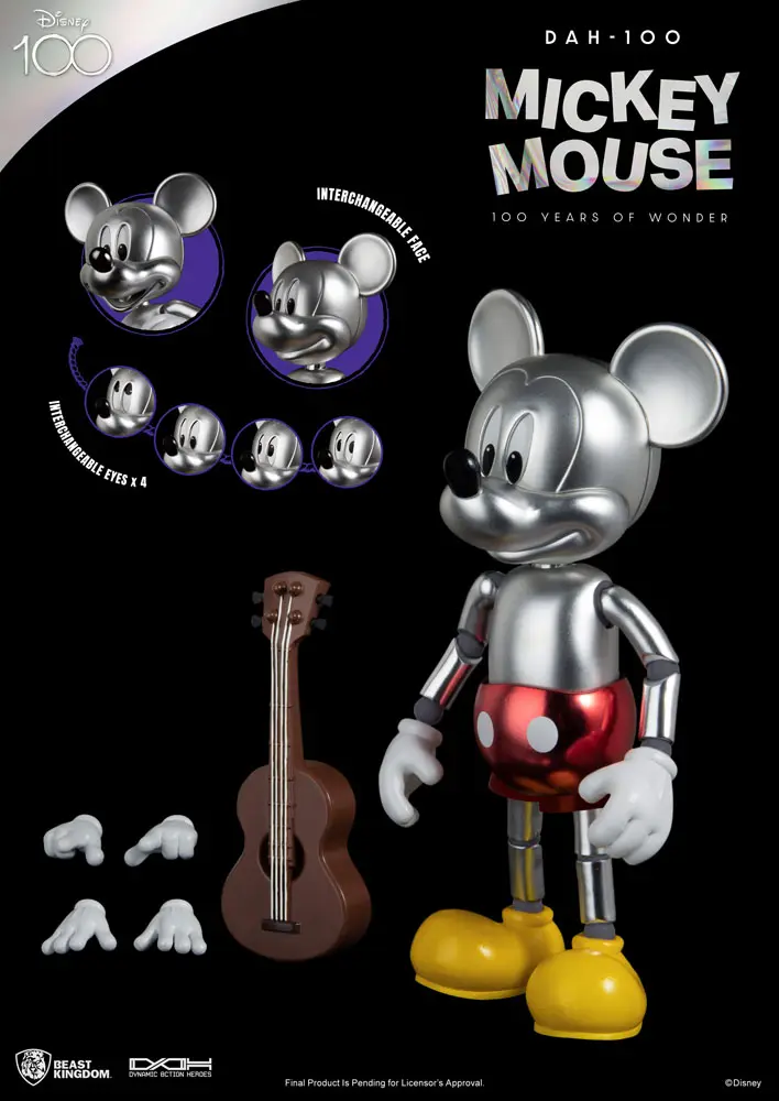 Disney 100 Years of Wonder Dynamic 8ction Heroes 1/9 Mickey Mouse akciófigura 16 cm termékfotó
