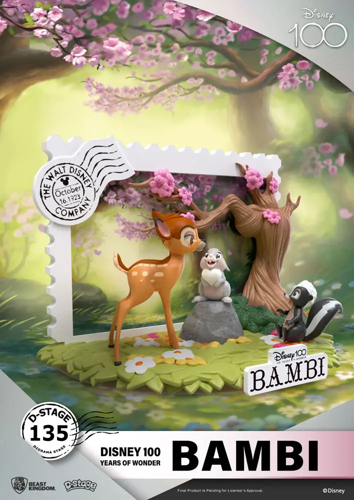 Disney 100th Anniversary D-Stage Bambi PVC Diorama szobor figura 12 cm termékfotó