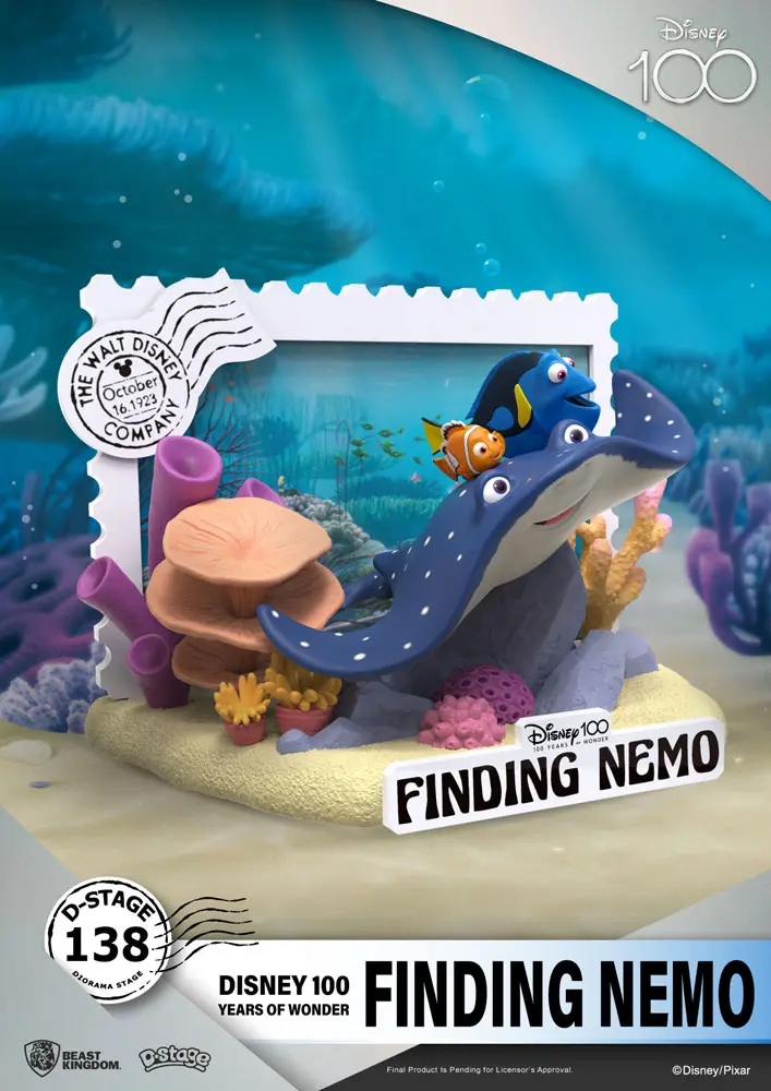 Disney 100th Anniversary D-Stage Finding Nemo PVC Diorama szobor figura 12 cm termékfotó
