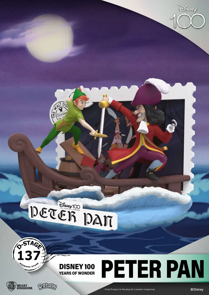 Disney 100th Anniversary D-Stage Peter Pan PVC Diorama szobor figura 12 cm termékfotó