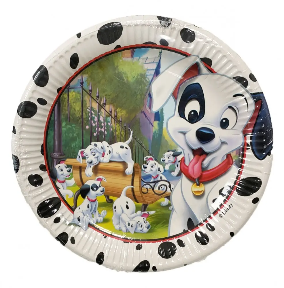 Disney 101 Dalmatians, Kiskutya Papírtányér 8 db-os 23 cm termékfotó