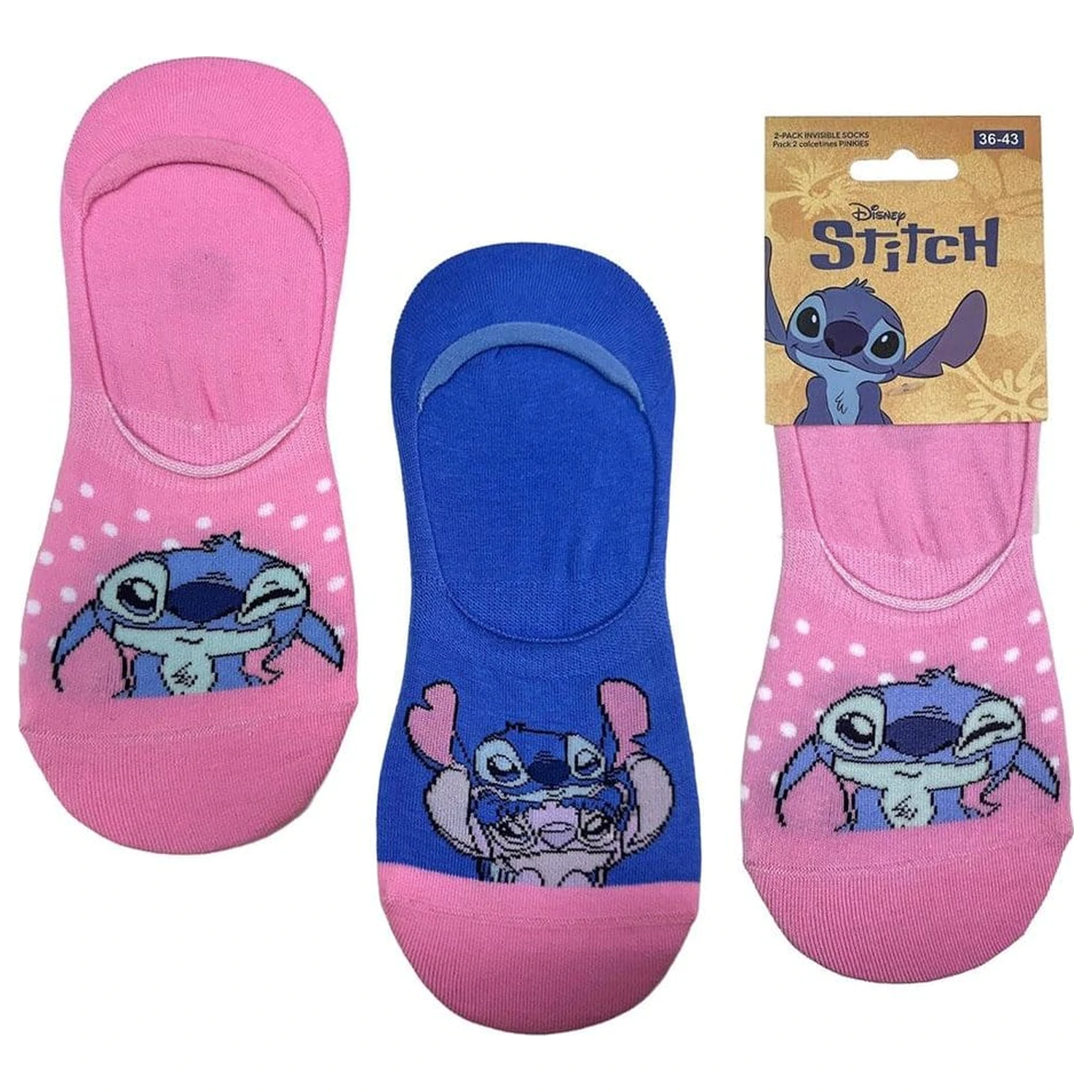 Disney 2 db-os zokni csomag Stitch Pinkies 36-43 termékfotó