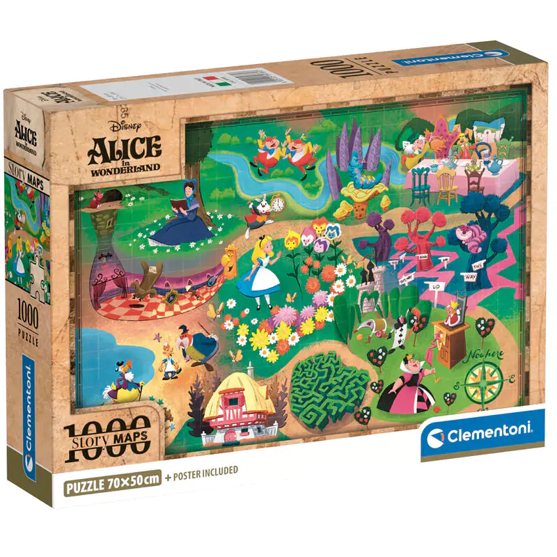 Disney Alice Csodaországban Map puzzle 1000db-os termékfotó