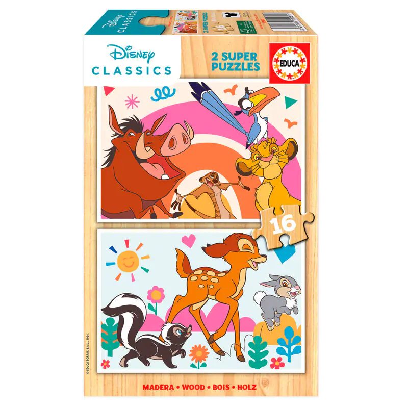 Disney Animals fa puzzle 2x16db-os termékfotó
