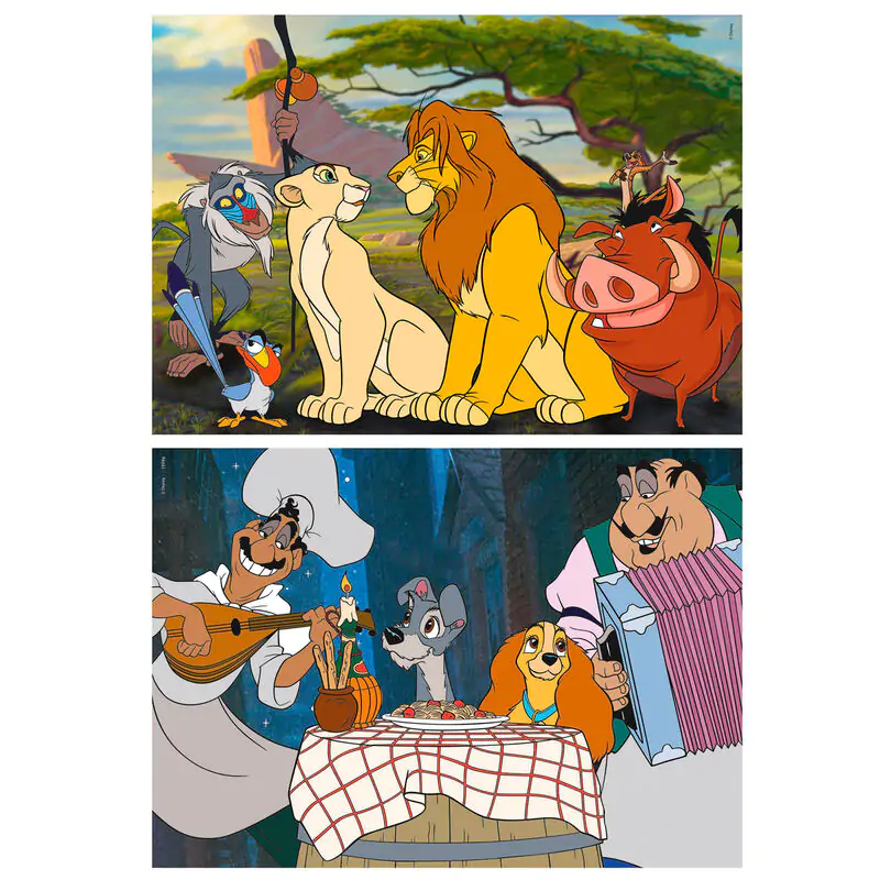 Disney Animals The Lion King and Lady and Trump puzzle 2x48db-os termékfotó