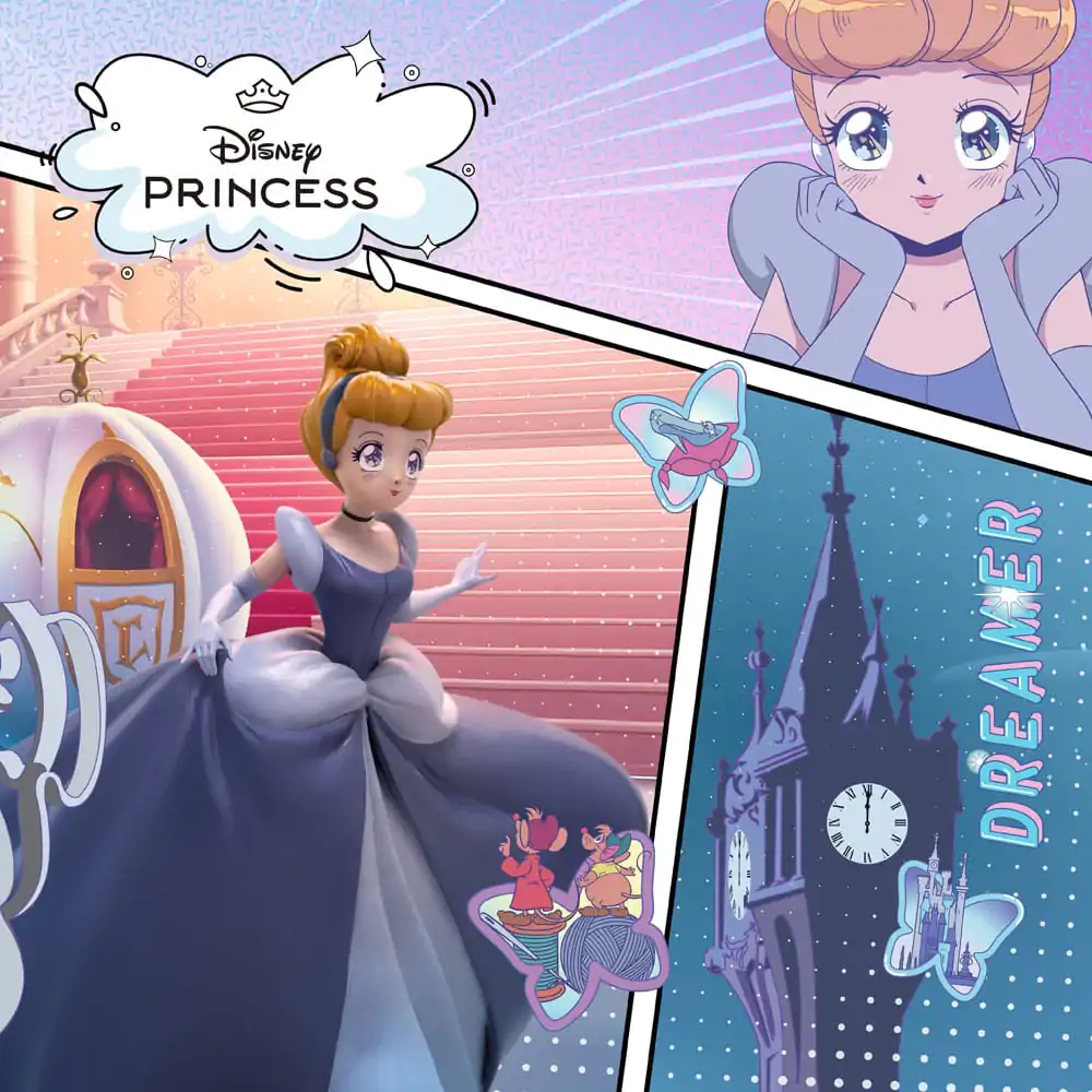 Disney Anime Princess Scale Cinderella szobor figura 19 cm termékfotó