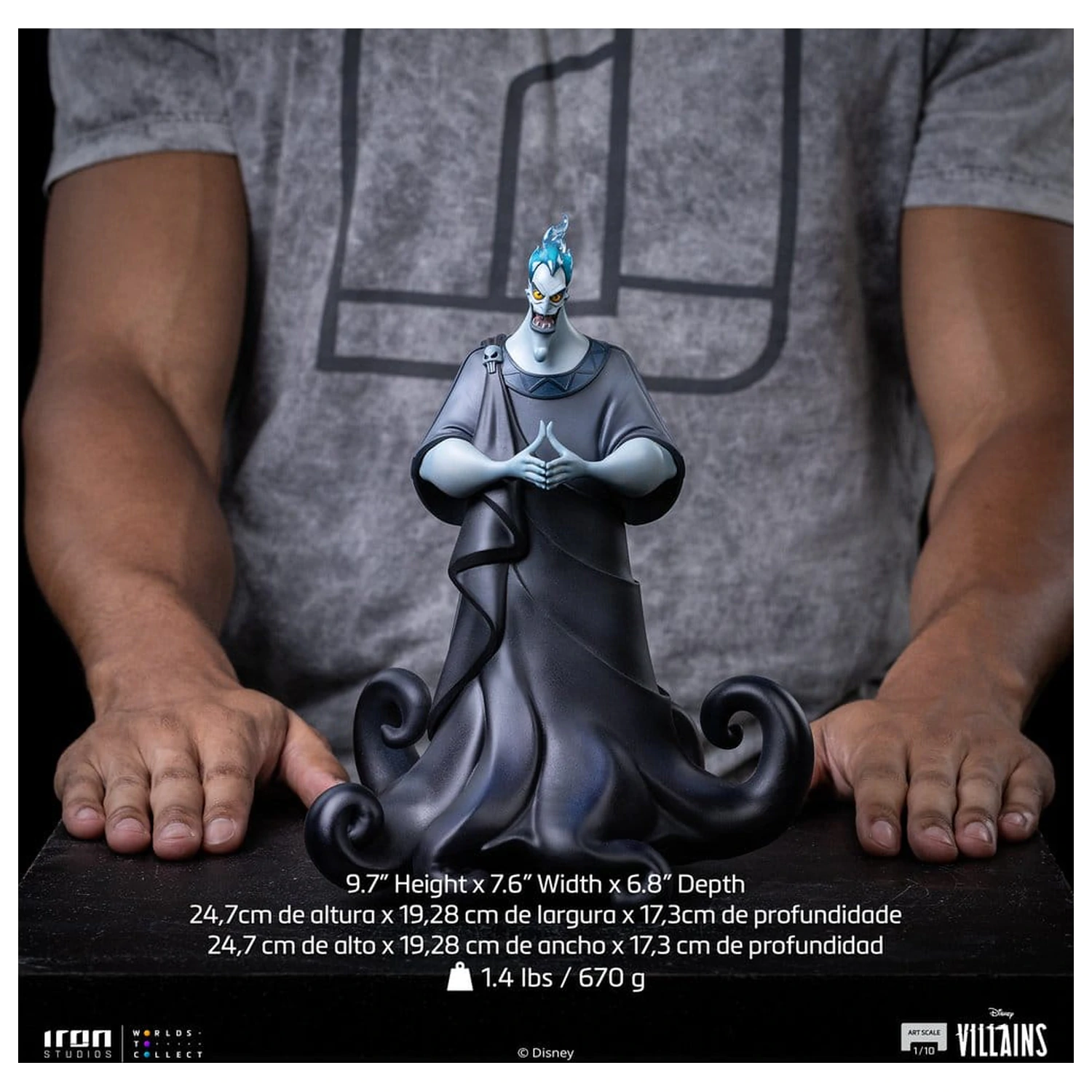 Disney Art Scale 1/10 Hades Regular szobor figura 25 cm termékfotó