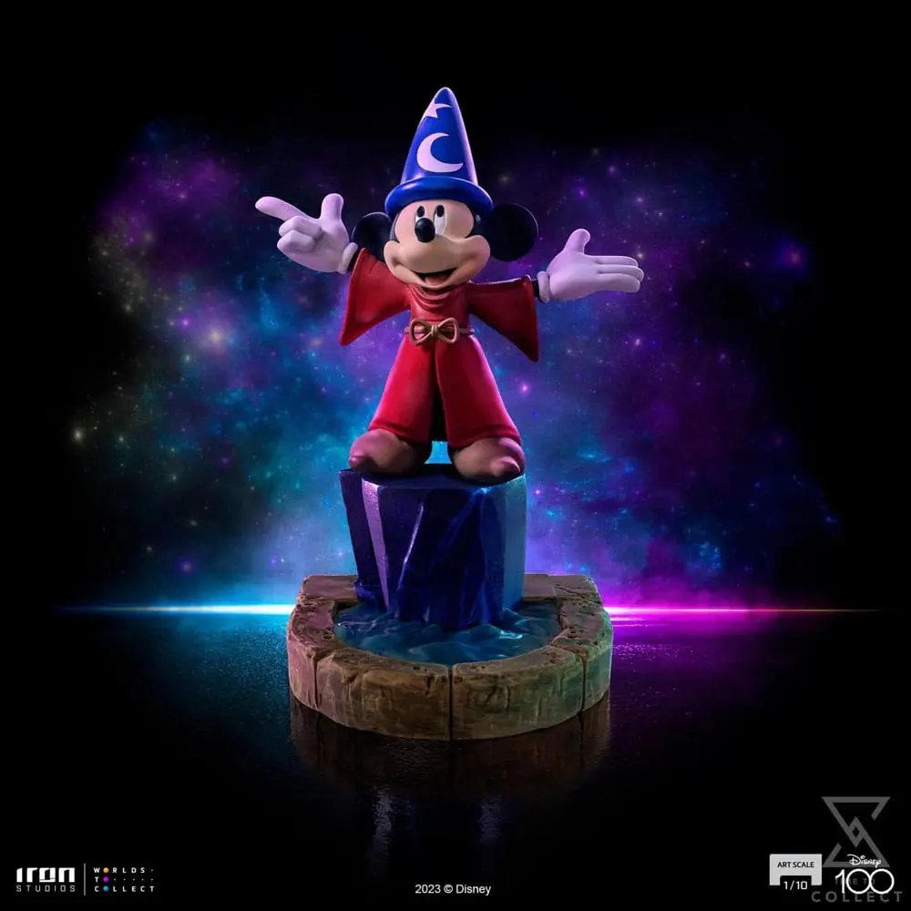 Disney Art Scale 1/10 Mickey Fantasia Regular szobor figura 25 cm termékfotó