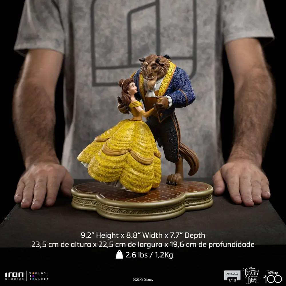 Disney Art Scale 1/10 Szépség és a Szörnyeteg szobor figura 29 cm termékfotó